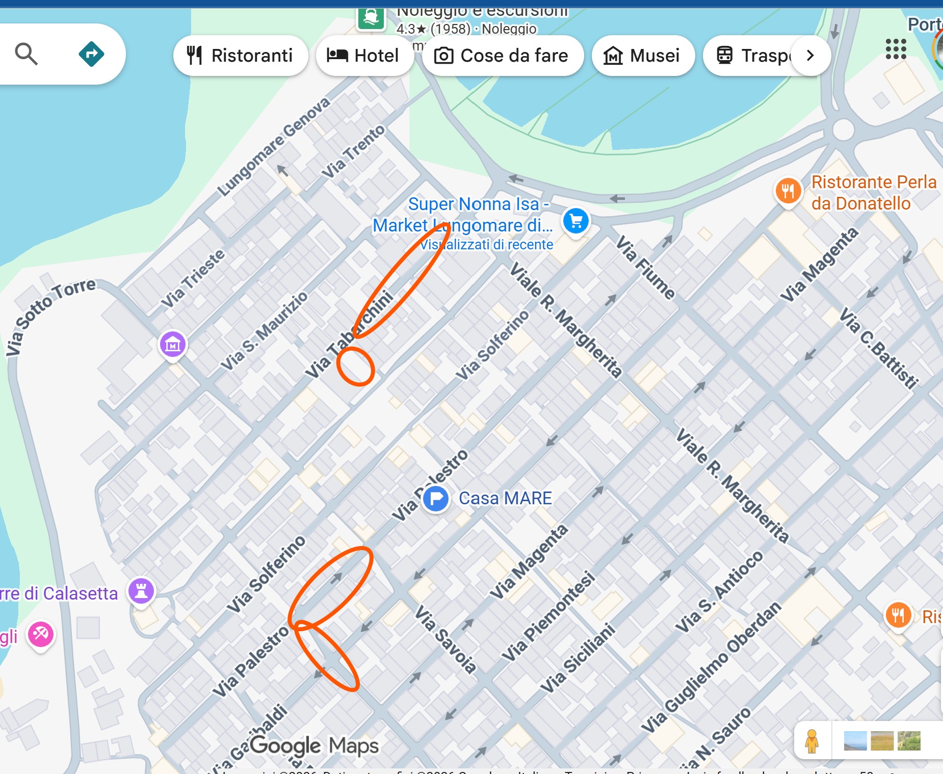 Mappa e foto parcheggi